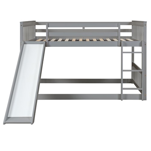 Full Over Full Sizes bunk bed Frame with Slide For Teen's Child's Bedroom New US - Picture 11 of 19