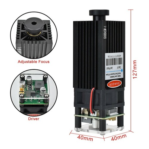 30W CNC Laser Module Head for Laser Engraving Cutting Machine Gift Goggles&Cable - Picture 3 of 7