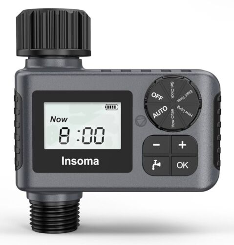 INSOMA Outdoor Gartenschlauch Wasserhahn Timer, programmierbarer Wassersprinkler