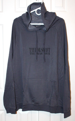 Neu Taylor Swift The Eras International Tour gewaschen blau/grau Hoodie Größe 2XL