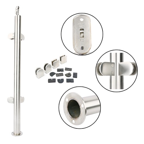 Glass Balustrade Railing Posts Clamp Stainless Steel For Garden Balcony Decking - Picture 13 of 47