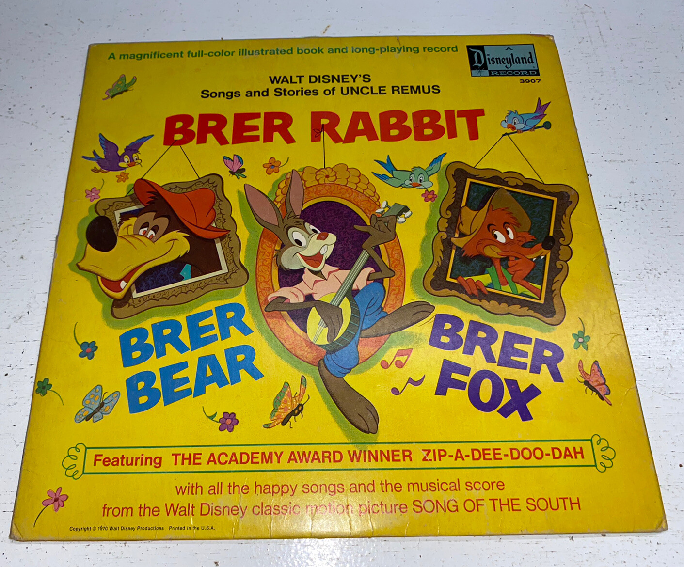 Walt Disney Songs and Stories of Uncle Remus LP Album/Booklet Brer ...