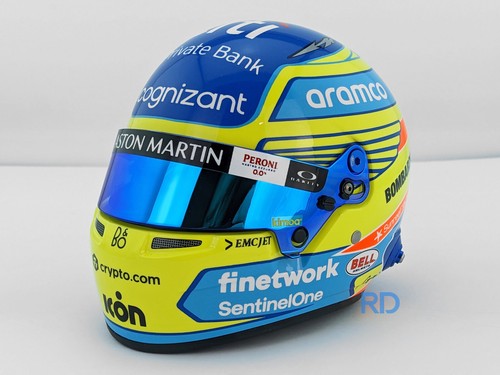 2023 Fernando Alonso Mini Helmet - 1:2 Scale Bell F1 Helmet - Model 4100224 - Picture 2 of 8