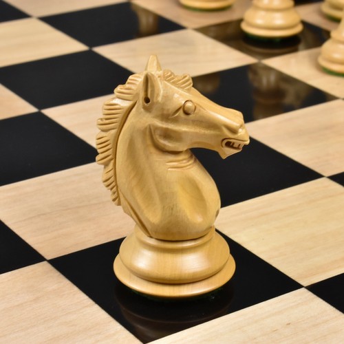 3.9" Exclusive Alban Staunton Weighted Chess Pieces set - Ebony Wood - 4 Queens - Picture 5 of 12
