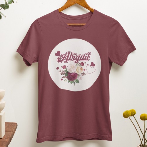 Personalised Custom Printed Your Name Flowers Spring T Shirt Floral Plant Gifts - Picture 5 of 22