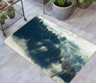 3D Clouds Forest Trees NA3771 Game Rug Mat Elegant Photo Carpet Mat Fay