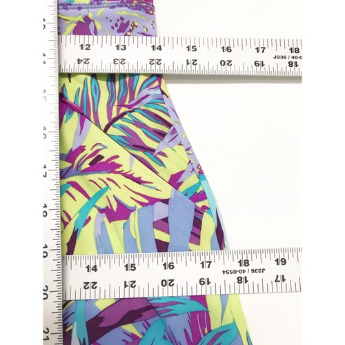 Title Nine Dress Womens 2 Purple Blue Floral Leaf Print Tank Padded Bra Tropical - Picture 14 of 15