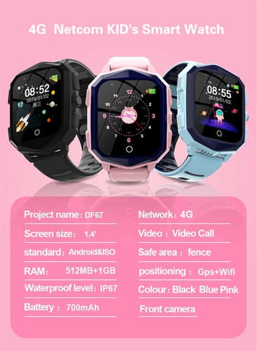 4G Smart Watch Kids GPS Video Call SOS Child Smartwatch with Camera for Phones - 第 8/15 張圖片