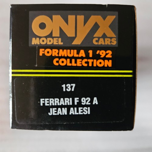 ONYX MODEL CARS FORMULA 1 ´92 COLLECTION 137 FERRARI F 92 A JEAN ALESI - Bild 5 von 8