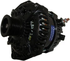 HIGH OUTPUT 300 AMP 6 PHASE BLACK ALTERNATOR FOR CHEVROLET GMC CADILLAC HUMMER