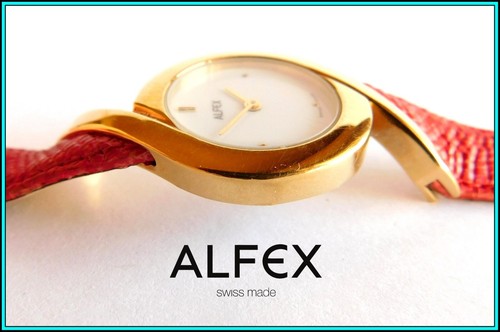 NEW OLD STOCK - ALFEX QUARTZ Women's Wrist Watch Swiss Made - Picture 9 of 10