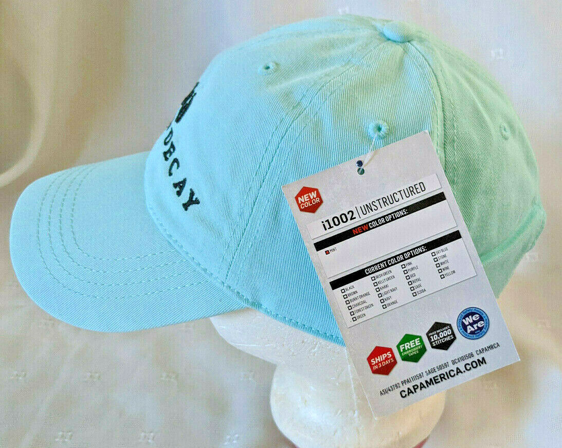 Urban Decay UD Makeup Golf Baseball Hat Cap Mint Adjustable