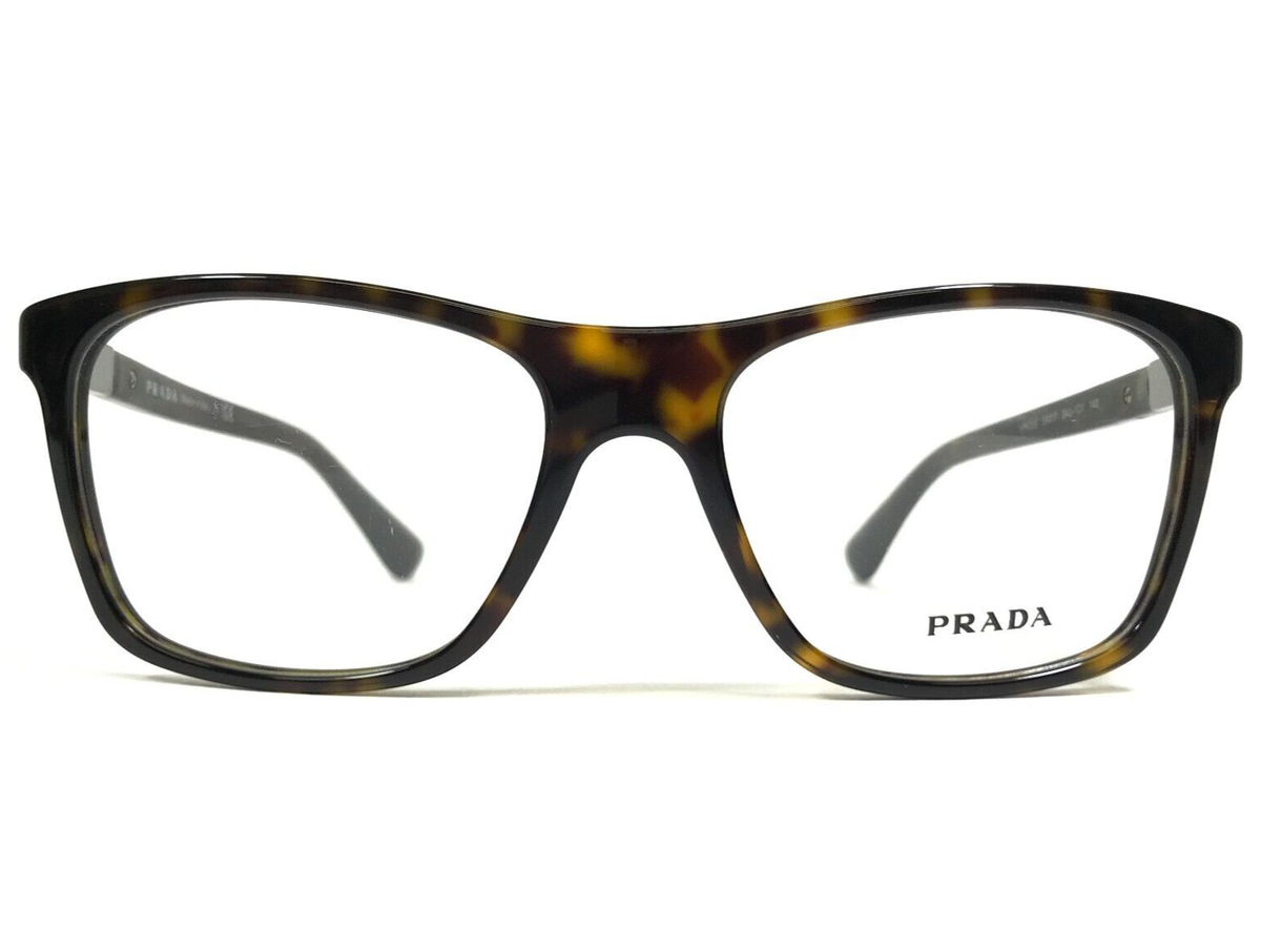 PRADA Eyeglasses Frames VPR 05S 2AU-1O1 Tortoise Square Full