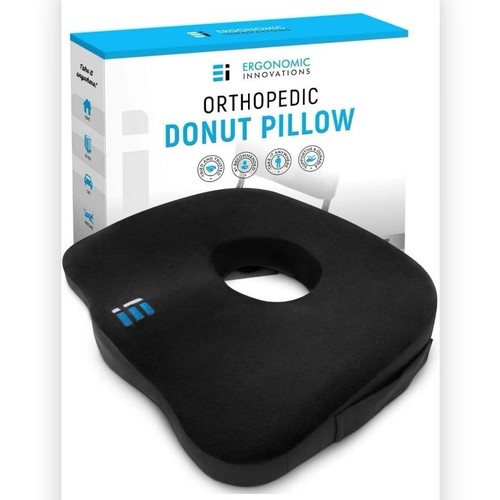 Ergonomic Innovations Orthopedic Donut Pillow: Memory Foam Chair Seat Cushion