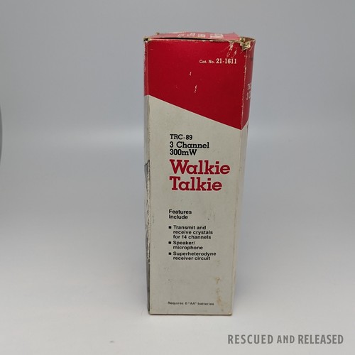 1986 REALISTIC TRC-89 Model 21-1611 CB Walkie Talkie 3-Channel 300mW Tested - Picture 12 of 12