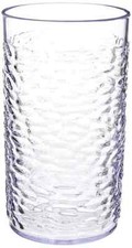 Thunder Group PLPTB016C 16 oz Clear Plastic Pebble Tumbler - 1 Doz