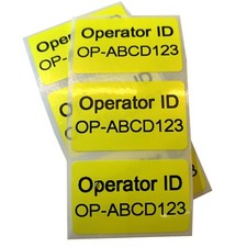 Drone or Aircraft Operator ID YELLOW Stickers CAA UK Regulatory Labels 4cm FIVE
