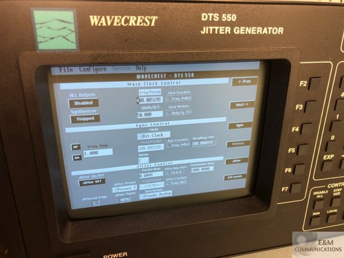 DTS-550 WAVECREST JITTER GENERATOR 10 MHZ - 1050 MHZ SERIAL # 5023 - Picture 3 of 7