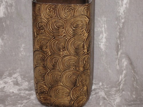 Decorative Vase Flowers Bouquet Hand Blown Glass Swirls Uniquely Shaped NEW! - Picture 8 of 27