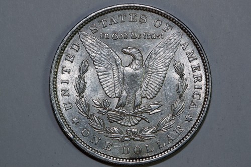 Grades About Uncirculated 1896 P Morgan 90% Silver Dollar (MDX2491) - Picture 12 of 12