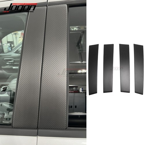 Matte Carbon Window B Pillar Post Panel Trim For Dodge Ram 1500 TRX Limited 19+ - Picture 1 of 14