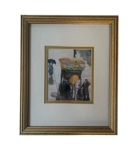 John Sloan “Flowers In Spring” MFA Boston 1984 Framed Print 9” X 11.25” - Picture 3 of 4