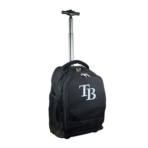 Tampa Bay Rays Premium Wheeled Backpack in Black - Picture 1 of 6