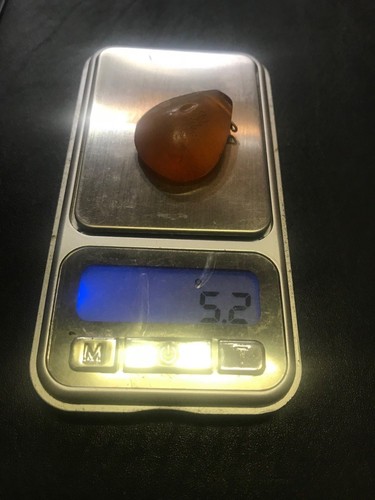 Natural OLD Antique 5,2g Butterscotch Egg Yolk Baltic Amber Stone Pendant - Picture 3 of 4