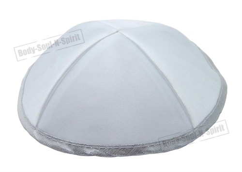 Kippa en satin yarmoulke ethnique juive d'Israël couvre-chef traditionel yamaka - Foto 3 di 6