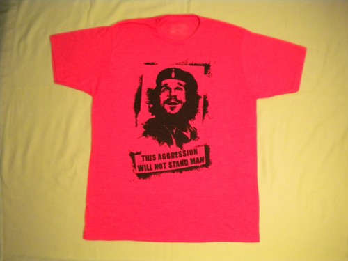 THE BIG LEBOWSKI Movie T-SHIRT This Aggression THE DUDE Che Guevara Artwork NEW - Bild 5 von 6