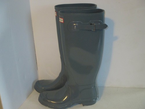 Hunter Original Botas Altas de Goma 9 Mujer Granero de Lluvia Diariamente Impermeables J258 - Imagen 2 de 4