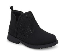 OshKosh B'Gosh Girls Estell Ankle Boot Black 10 Little Kid Toddler