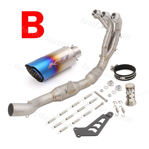 Full Exhaust System For Yamaha MT-09 FZ09 2020-2024 Titanium Alloy Header Pipe - Picture 6 of 13