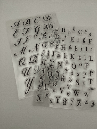 Clear Stamps/Silikonstempel - Buchstaben