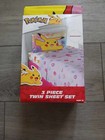 Pokemon Pikachu 3 Piece Twin Size Microfiber Sheet Set - Franco Manufacturing