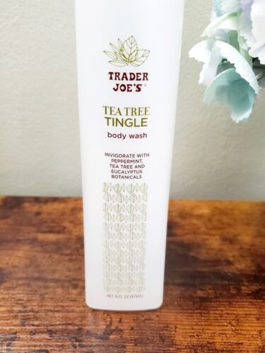 2-Pack Trader Joes Tea Tree Tingle Body Wash Peppermint & Eucalyptus 32oz total - Picture 3 of 4