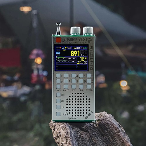 ATS125 Przenośny odbiornik radiowy TEF6686 Chip RDS Wyświetlacz danych Radio Ekran LCD #g - Zdjęcie 4 z 12