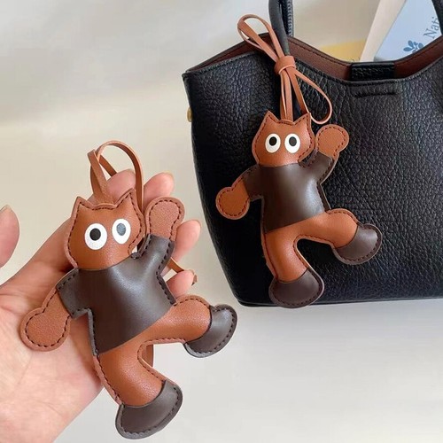 PU Clothing Doll Keychain Kitten Charm Pendant Keyring offres Jewelry Bag Decoration