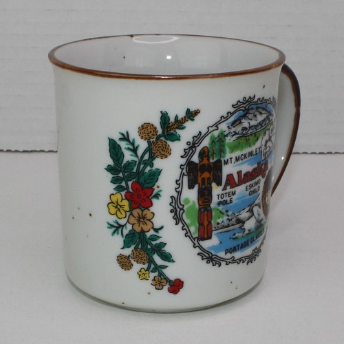 Taza de café Alaska puntos de interés acabado moteado oso polar Mt McKinley - Imagen 8 de 11