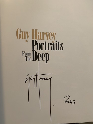 Portraits from the Deep by Guy Harvey SIGNED FIRST EDITION Hardcover - Picture 2 of 3