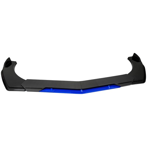 For Nissan Rogue Carbon Fiber Front Bumper Lip Splitter Spoiler Kit + Strut Rods - Foto 12 di 13