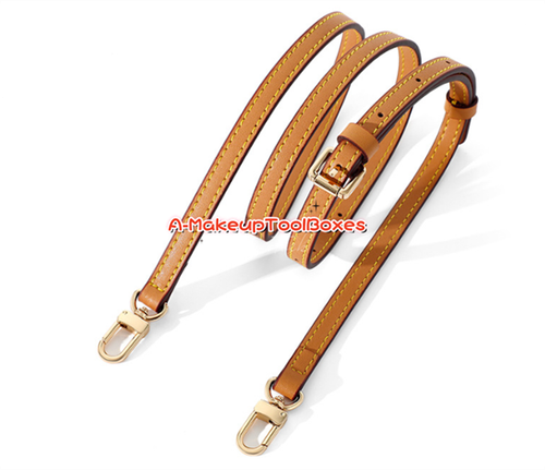 Brown Genuine Leather Adjustable Replacement Crossbody Shoulder Strap For LV S13 - Picture 7 of 39