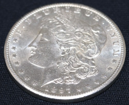1897-S Morgan 90% Silver Dollar A - Picture 9 of 24