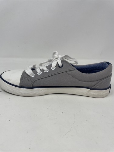 Tommy Hilfiger Shoes Size 3 Cormac Core Peacoat Sneakers Grey White Lace Up - Picture 11 of 12
