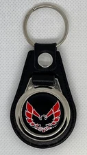 High Quality 100% leather RETRO KEYCHAIN TRANS AM RED AND BLACK BIRD