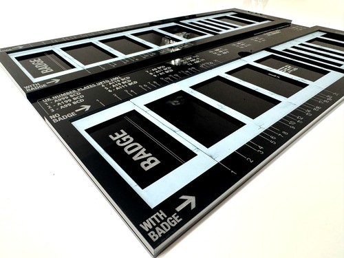Kit de espaciado de plantilla de placa de regulación de número 3D DUO 4D - 520 x 111 mm placas oblongas estándar - Imagen 13 de 23