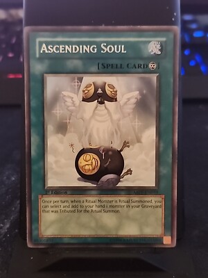 Ascending Soul - 1st Edition - Rare Foil - Yugioh Spell Card - Vintage