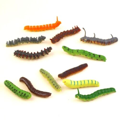 12 Pcs/Set Plastic Simulation Caterpillar Kids Gifts,Toys Games - Afbeelding 12 van 14