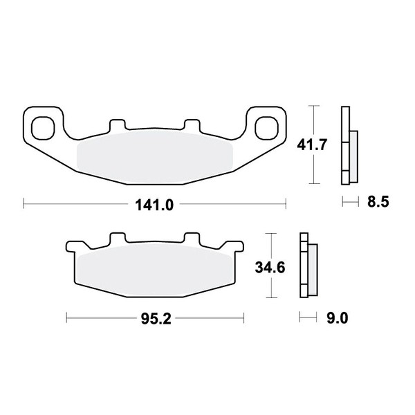 TRW Sinter BremsbeläGe Vorn Passend FüR Kawasaki GPZ 500S Bj. 1987-image