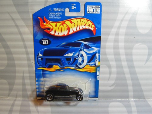 2001 HOT WHEELS collector #182 = SOOO FAST = NOIR SATINÉ 5sp, 0910
